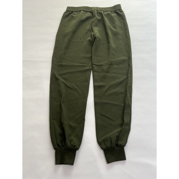 Joie Mariner Crepe Crop Pants in Green - Picture 2 of 5